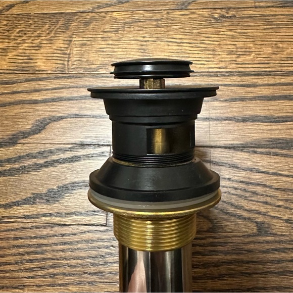 Riobel Riu Pop Up Drain Matte Black - Picture 1 of 10